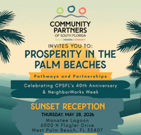 flyer of sunset reception